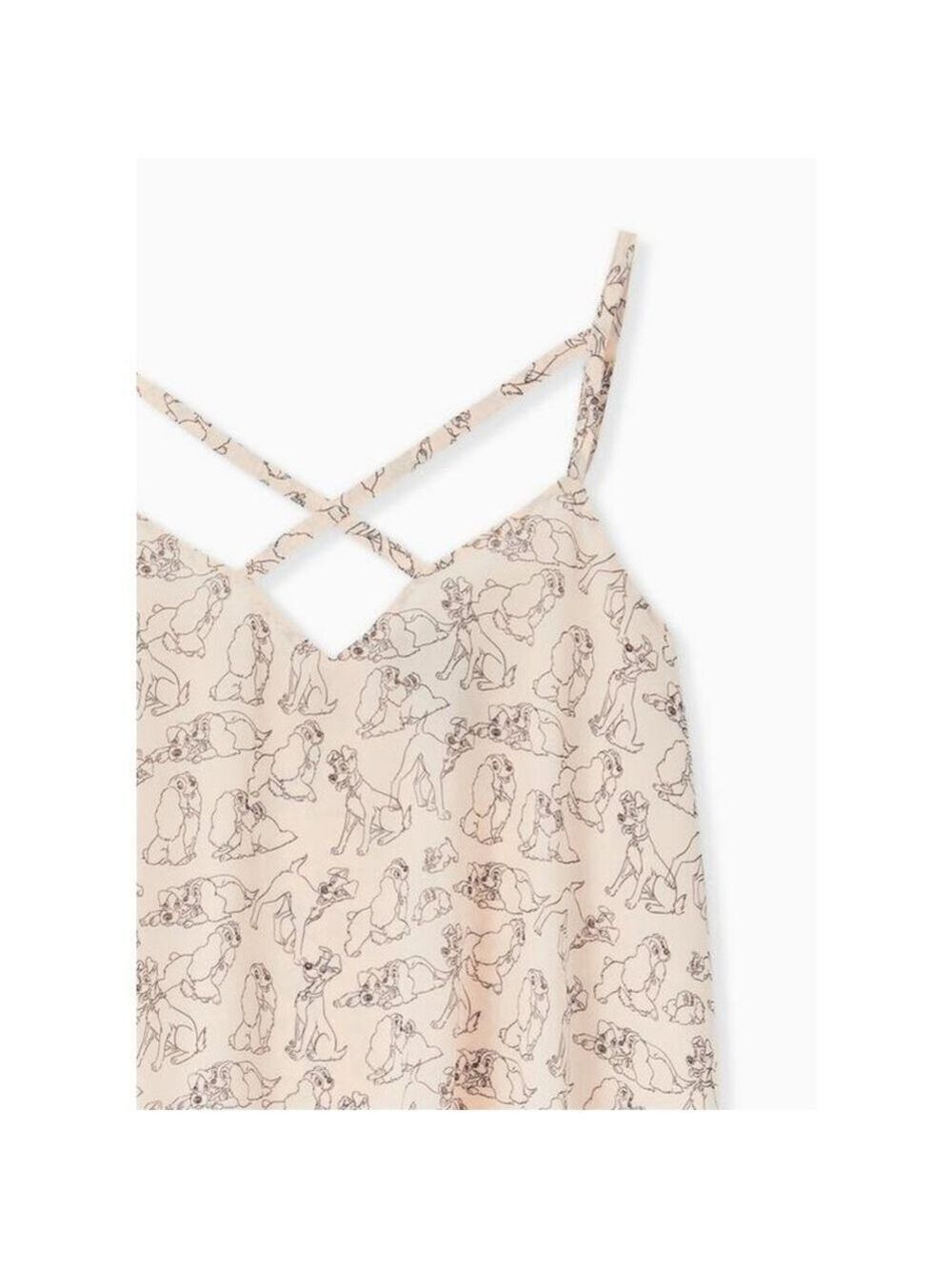 Women's Disney Pink & Black Lady and the Tramp Camisole Plus 1X - Picture 3 of 9